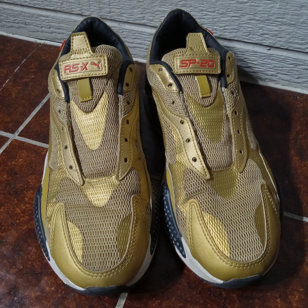 Puma RS-X3 WC Running Shoes Gold Black Size US 10 - Picture 3 of 7